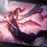 Commander Series #5 - Three Color Wedge - Kaalia (Fan-Voted) Black Stitched Playmat for Magic: The Gathering Art | Ultra PRO International