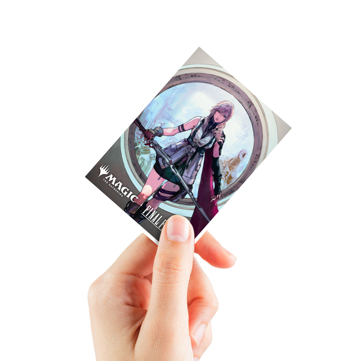 MAGIC: THE GATHERING®—FINAL FANTASY™ Lightning, Army of One 105ct APEX® DECK PROTECTOR® Sleeves for Magic: The Gathering Hand