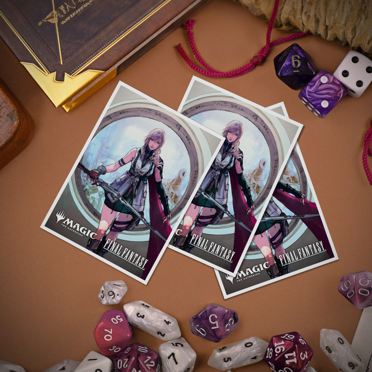 MAGIC: THE GATHERING®—FINAL FANTASY™ Lightning, Army of One 105ct APEX® DECK PROTECTOR® Sleeves for Magic: The Gathering Lifestyle