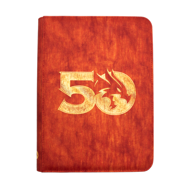 50th Anniversary Printed Leatherette Book Folio for Dungeons & Dragons | Ultra PRO International Front