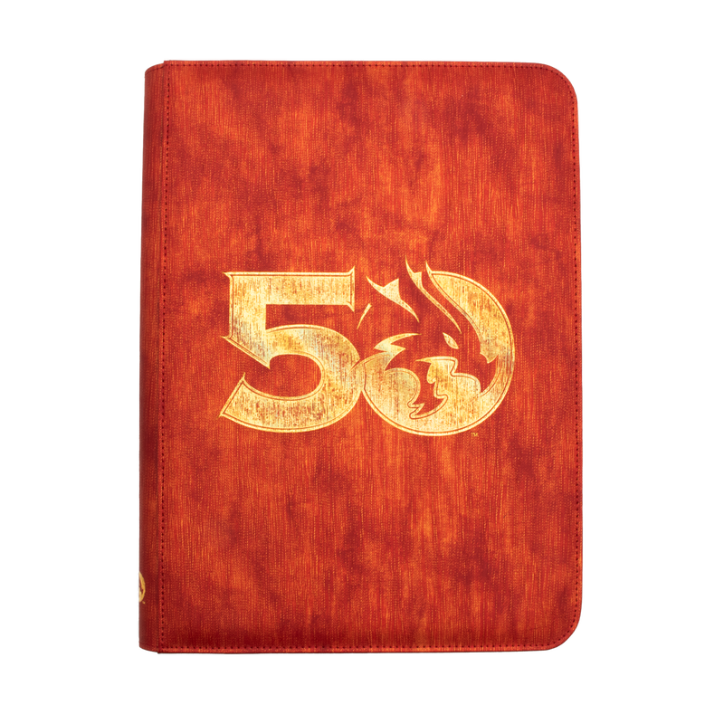 50th Anniversary Printed Leatherette Book Folio for Dungeons & Dragons | Ultra PRO International Front