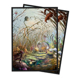 Bloomburrow Season Lands: Plains Summer Deck Protector Sleeves (100ct) White for Magic: The Gathering Front | Ultra PRO International 