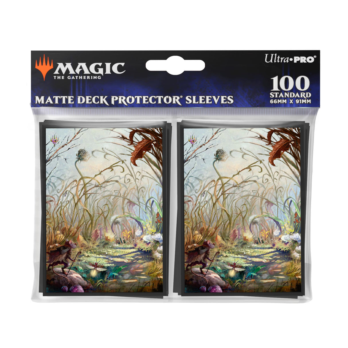 Bloomburrow Season Lands: Plains Summer Deck Protector Sleeves (100ct) White for Magic: The Gathering Package | Ultra PRO International