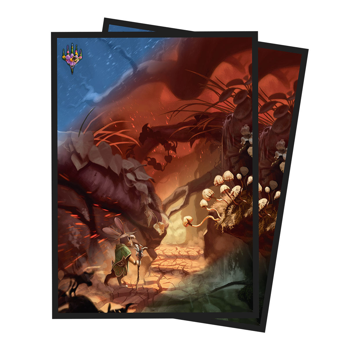 Bloomburrow Season Lands: Three Tree Summer Deck Protector Sleeves (100ct) for Magic: The Gathering | Ultra PRO International