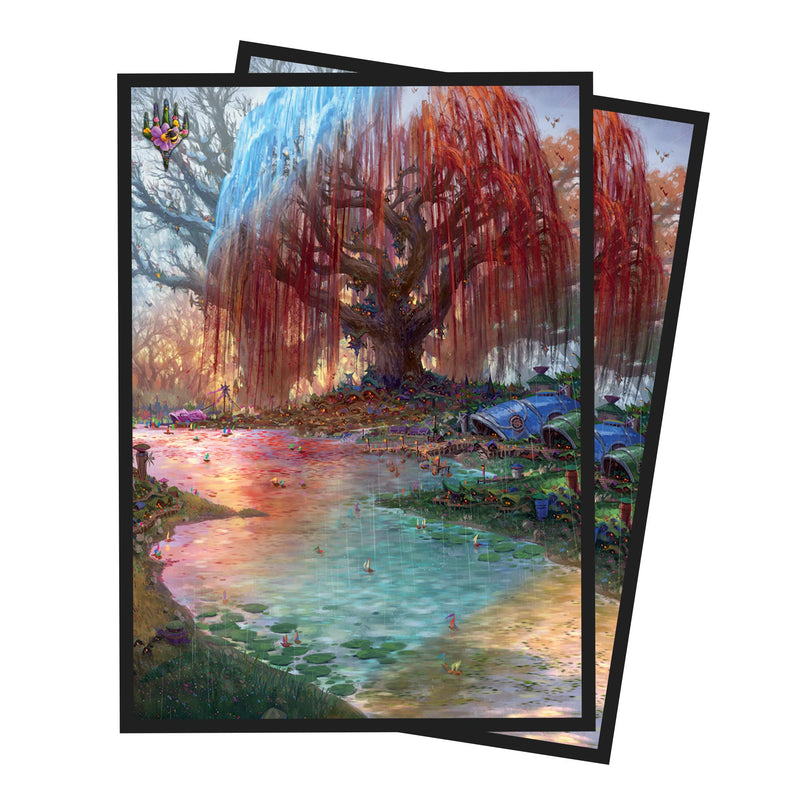 Bloomburrow Season Lands: Three Tree (Summer) Deck Protector Sleeves (100ct) for Magic: The Gathering | Ultra PRO International