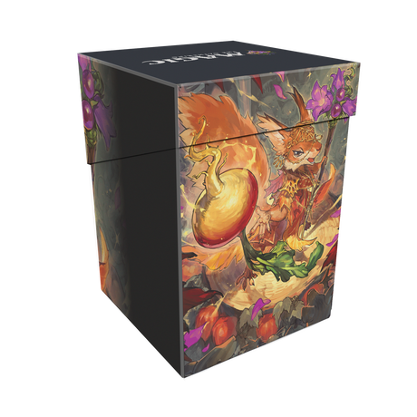 Bloomburrow Hazel of the Rootbloom (Commander - Animated Army Red/Green) 100+ Deck Box® for Magic: The Gathering Back | Ultra PRO International