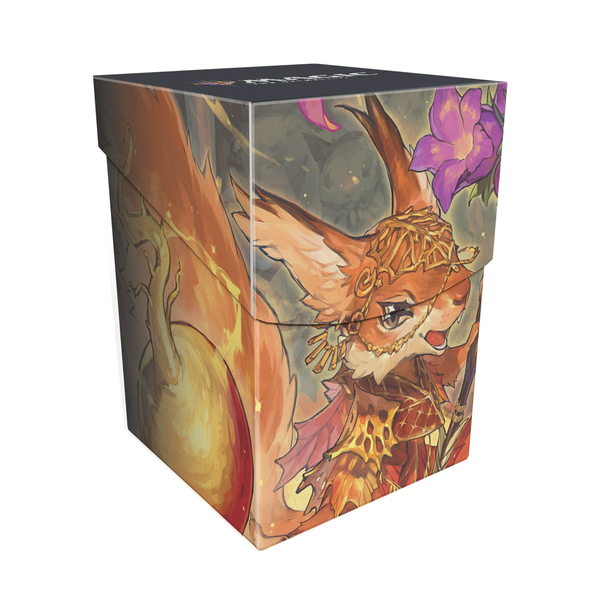 Bloomburrow Hazel of the Rootbloom (Commander - Animated Army Red/Green) 100+ Deck Box® for Magic: The Gathering Front | Ultra PRO International