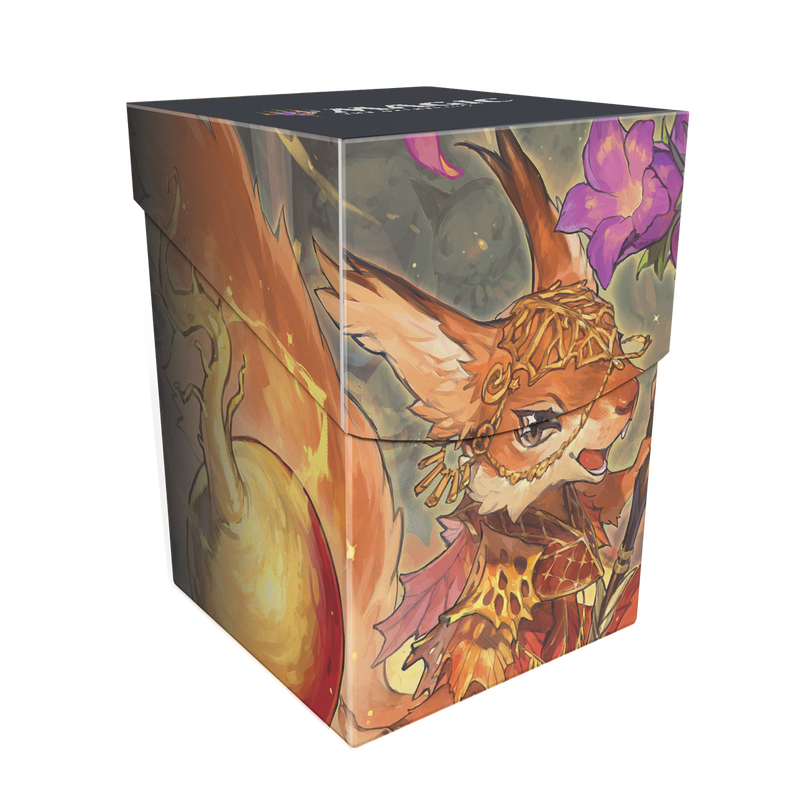 Bloomburrow Hazel of the Rootbloom (Commander - Animated Army Red/Green) 100+ Deck Box® for Magic: The Gathering Front