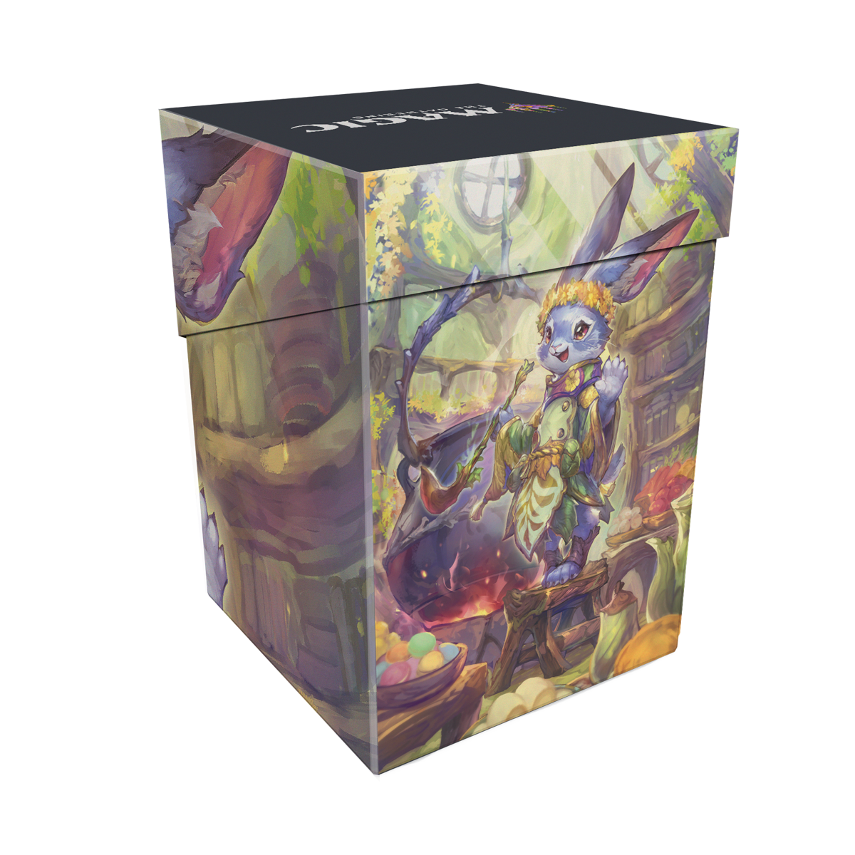 Bloomburrow Ms. Bumbleflower (Commander - Peace Offering Green/White/Blue) 100+ Deck Box for Magic: The Gathering Back