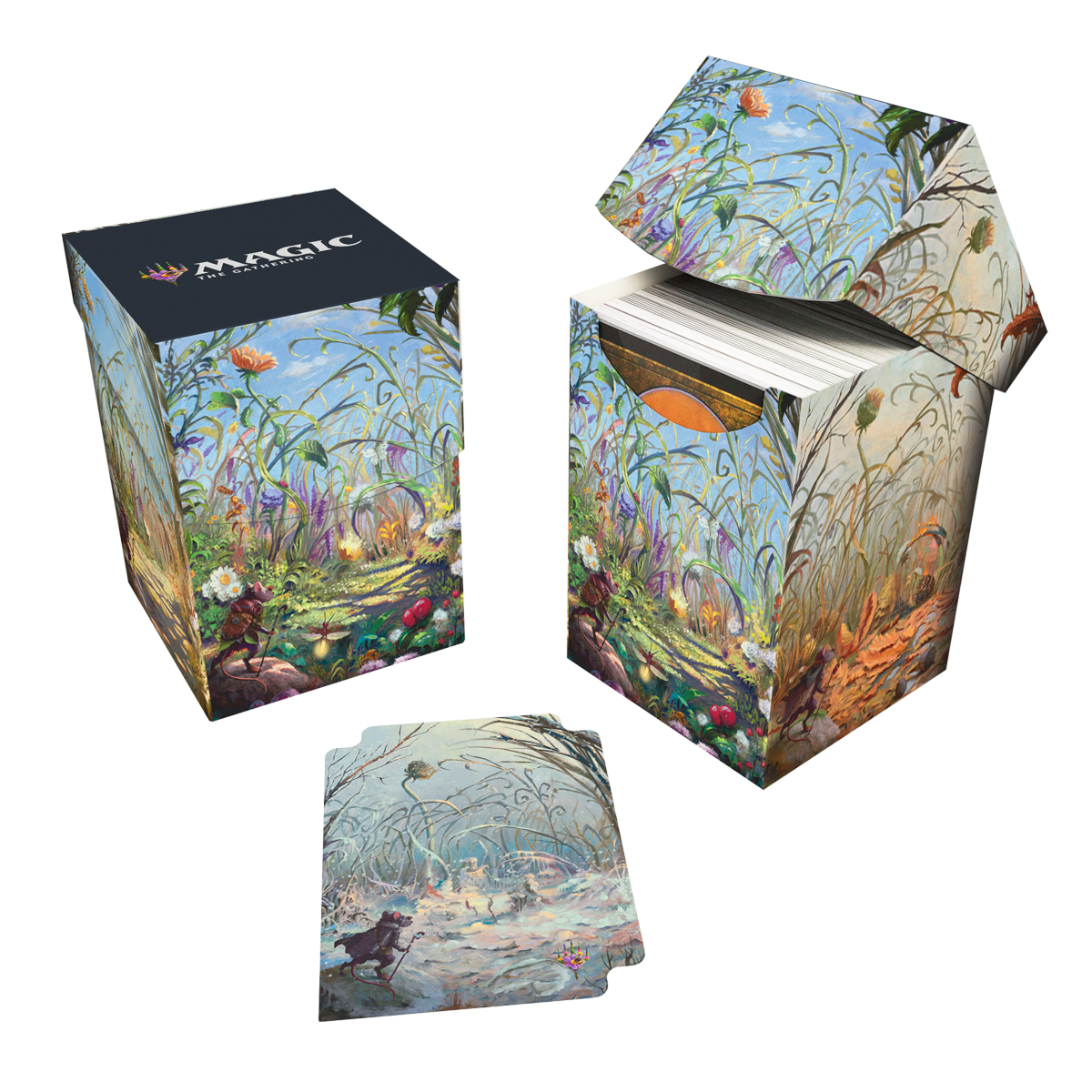 Bloomburrow Season Lands: Plains (Summer) 100+ Deck Box® White for Magic: The Gathering | Ultra PRO International