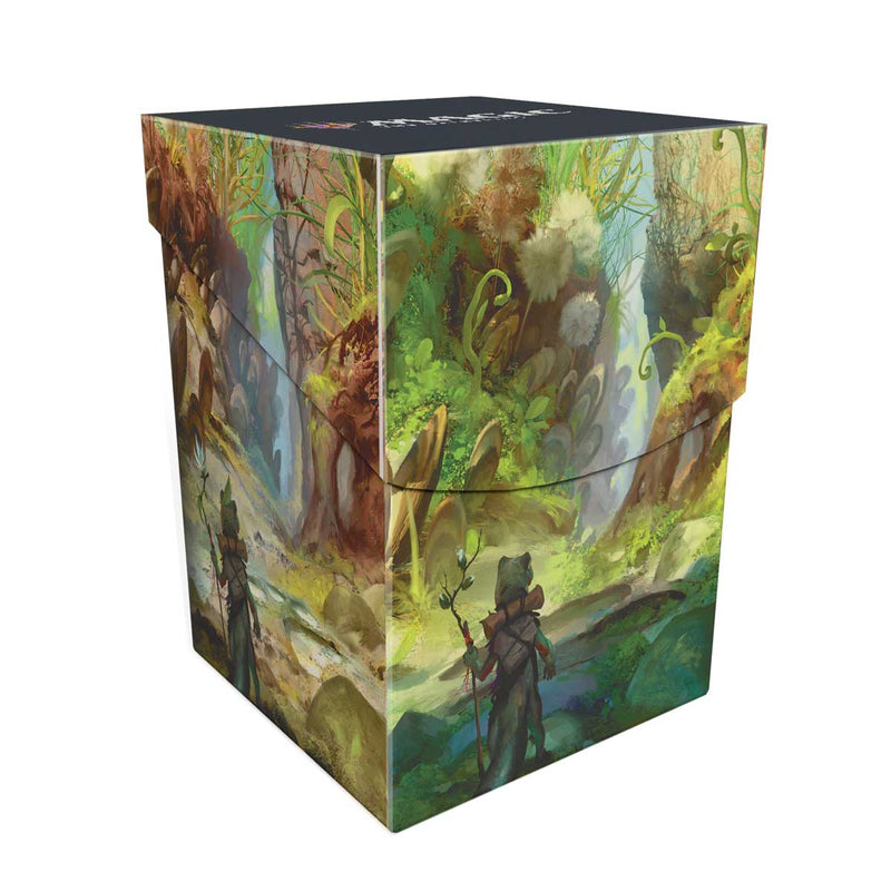 Bloomburrow Season Lands: Swamp (Summer) 100+ Deck Box Black for Magic: The Gathering Front