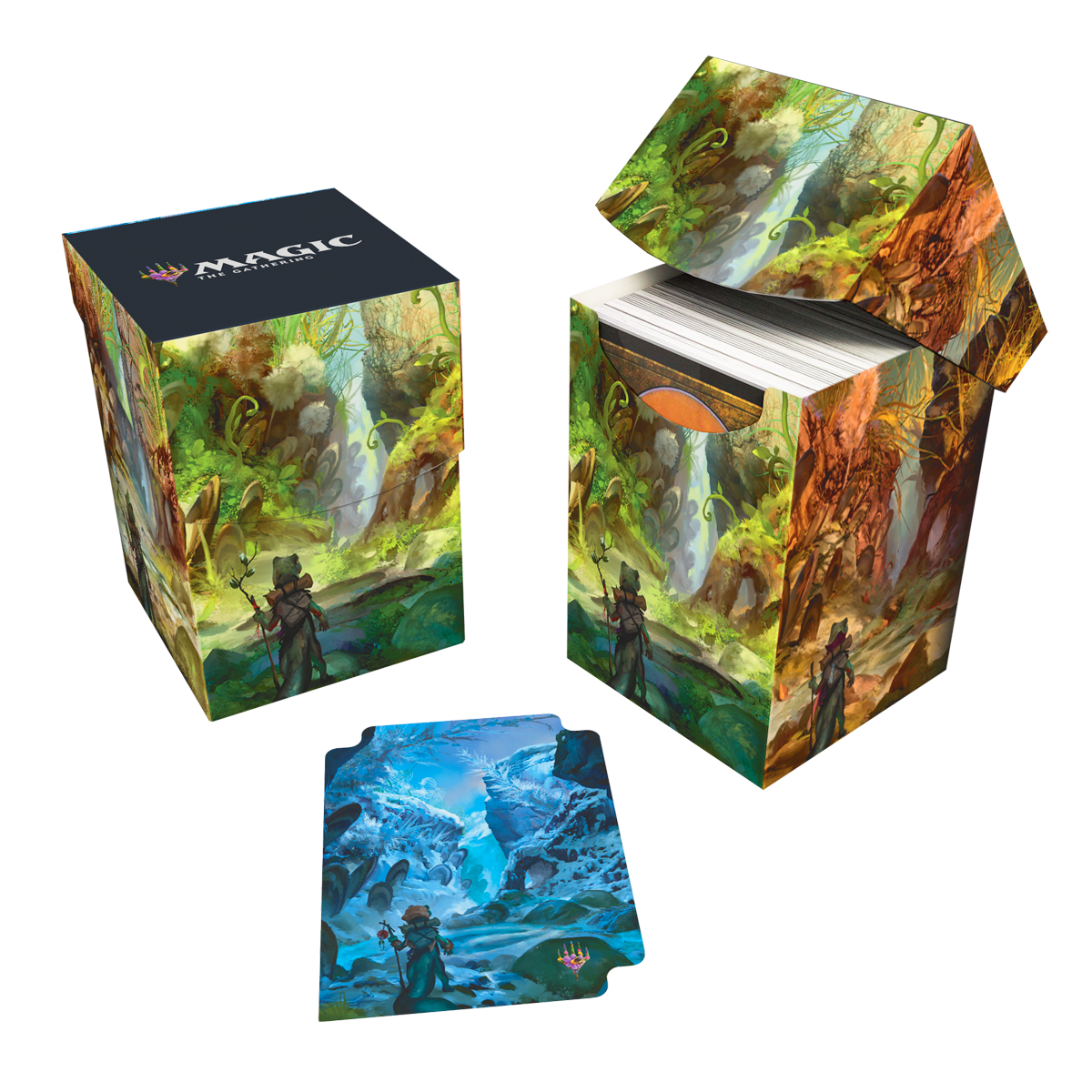 Bloomburrow Season Lands: Swamp (Summer) 100+ Deck Box Black for Magic: The Gathering | Ultra PRO International