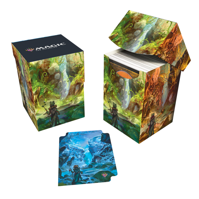 Bloomburrow Season Lands: Swamp (Summer) 100+ Deck Box Black for Magic: The Gathering | Ultra PRO International