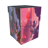 Bloomburrow Season Lands: Mountain (Summer) 100+ Deck Box Red for Magic: The Gathering Front | Ultra PRO International