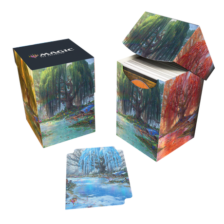 Bloomburrow Season Lands: Three Tree City (Summer) 100+ Deck Box® Multi for Magic: The Gathering | Ultra PRO International