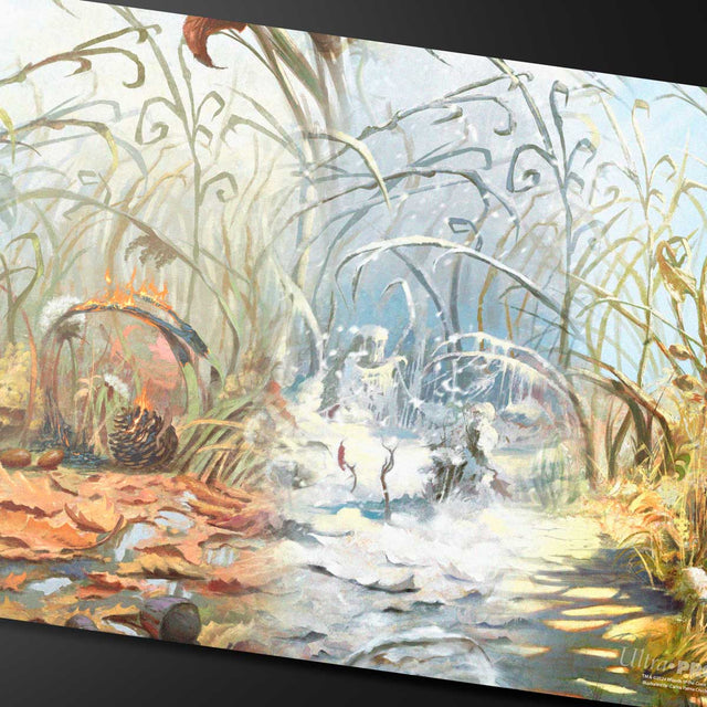 Bloomburrow Season Lands: Plains (Four Seasons) Standard Gaming Playmat for Magic: The Gathering Close Up | Ultra PRO International