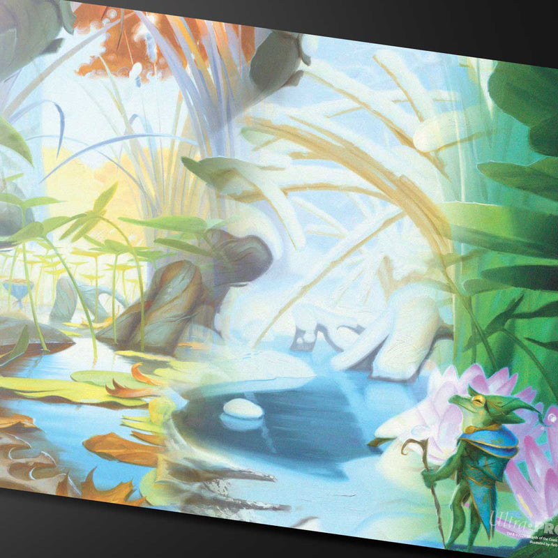 Bloomburrow Season Lands: Island (Four Seasons) Standard Gaming Playmat for Magic: The Gathering Close Up