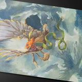 Bloomburrow Kastral, the Windcrested Playmat for Magic: The Gathering Close up | Ultra PRO International