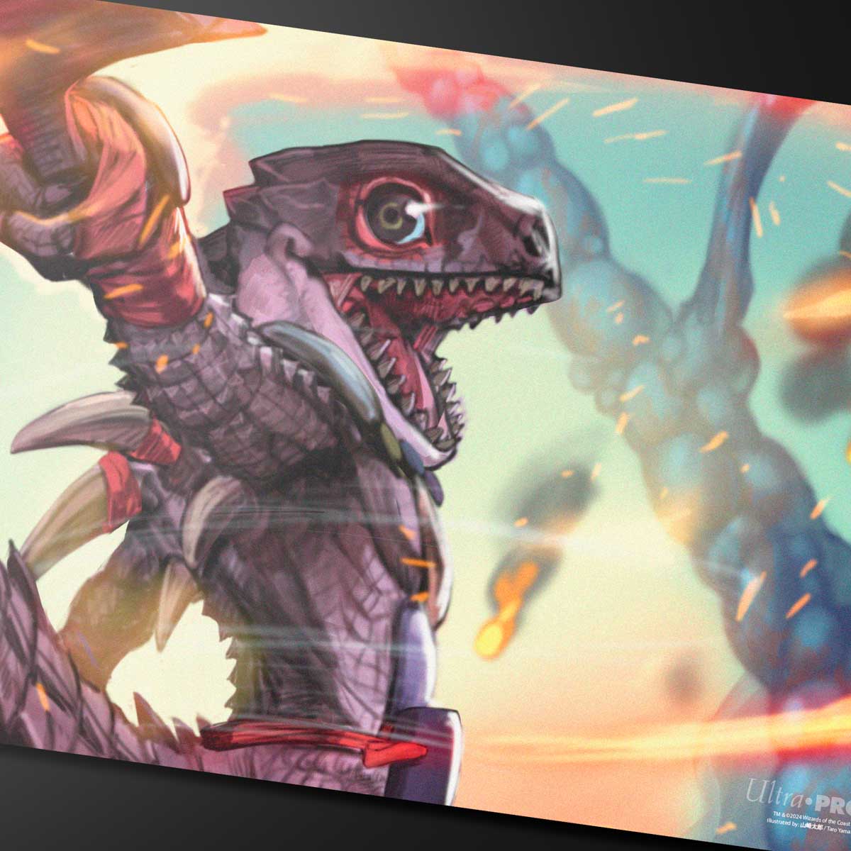 Bloomburrow Gev, Scaled Scorch Playmat for Magic: The Gathering Close Up | Ultra PRO International