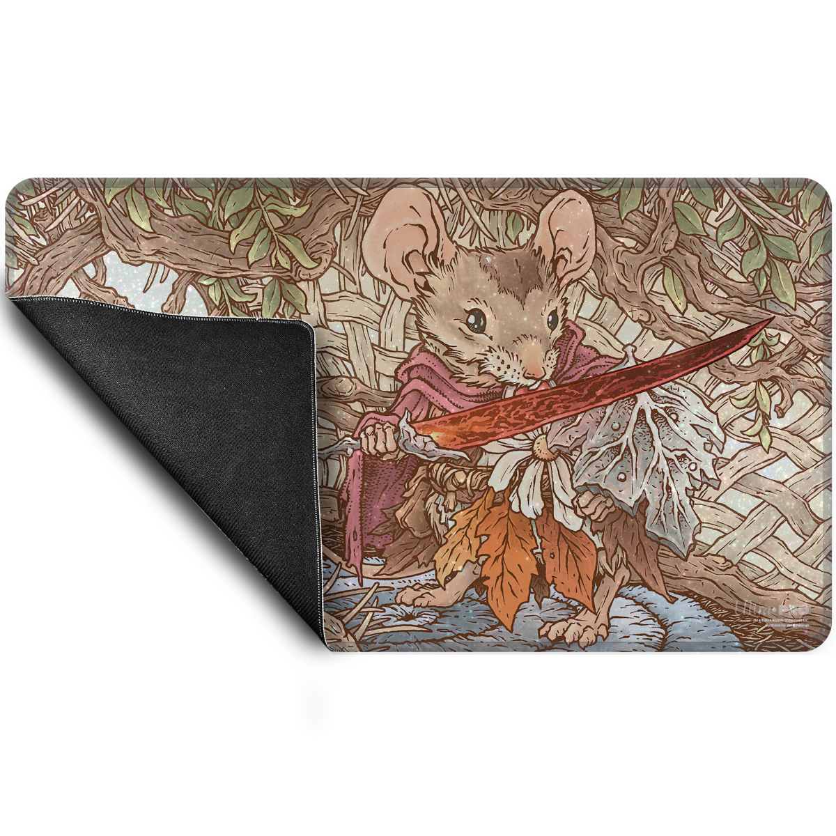 Bloomburrow Mabel, Heir to Cragflame Holofoil Standard Gaming Playmat for Magic: The Gathering | Ultra PRO International Back