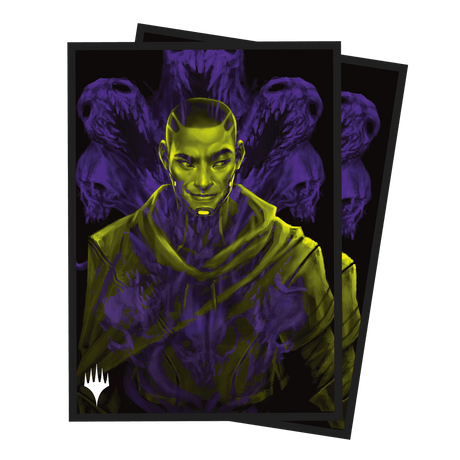 Duskmourn Kaito, Bane of Nightmares (Double Exposure Alt) 100ct Deck Protector Sleeves for Magic: The Gathering