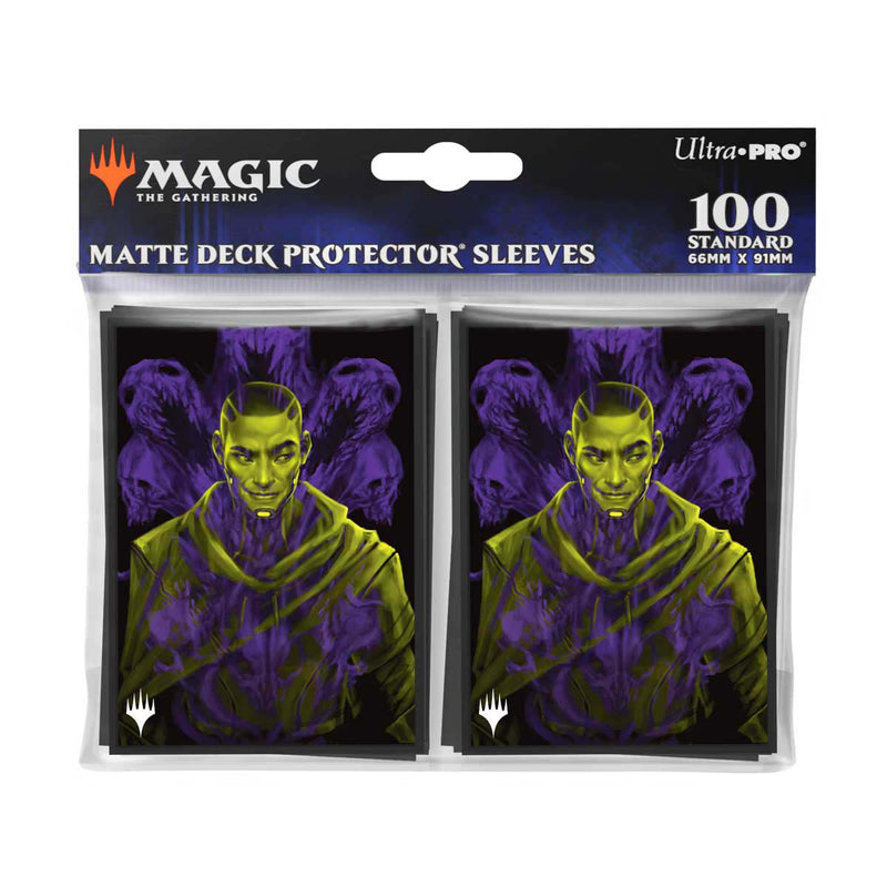 Duskmourn Kaito, Bane of Nightmares (Double Exposure Alt) 100ct Deck Protector Sleeves for Magic: The Gathering