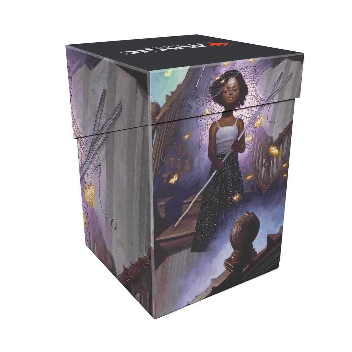 Duskmourn Aminatou, Veil Piercer (Commander) 100+ Deck Box for Magic: The Gathering Back | Ultra PRO International