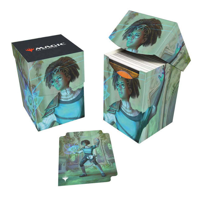 Duskmourn Zimone, Mystery Unraveler (Commander) 100+ Deck Box for Magic: The Gathering Group | Ultra PRO International