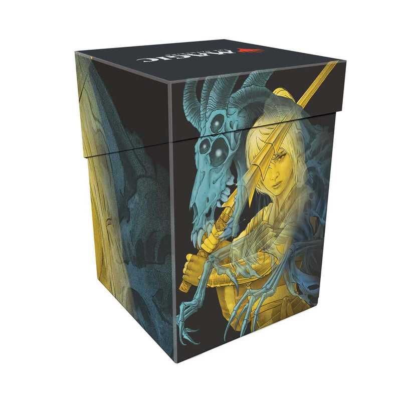 Duskmourn The Wandering Rescuer (Double Exposure Alt) 100+ Deck Box for Magic: The Gathering Back | Ultra PRO International