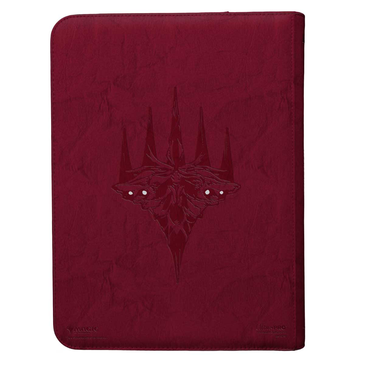 Duskmourn Creepy Leather-Bound Set Symbol 9-Pocket Premium Zippered PRO-Binder for Magic: The Gathering Back | Ultra PRO International