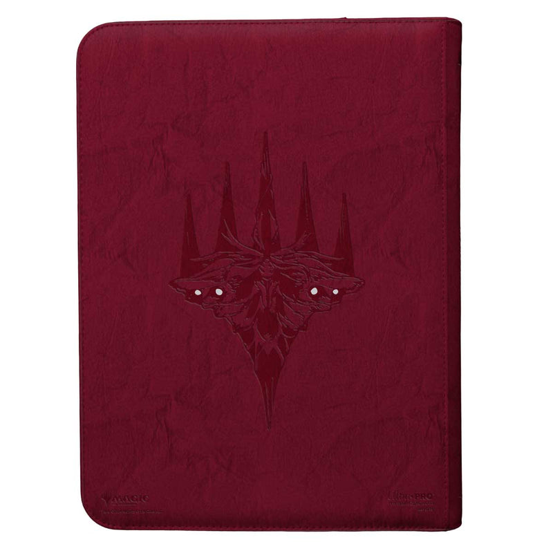 Duskmourn Creepy Leather-Bound Set Symbol 9-Pocket Premium Zippered PRO-Binder for Magic: The Gathering Back