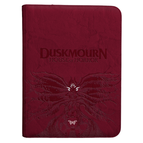 Duskmourn Creepy Leather-Bound Set Symbol 9-Pocket Premium Zippered PRO-Binder for Magic: The Gathering | Ultra PRO International