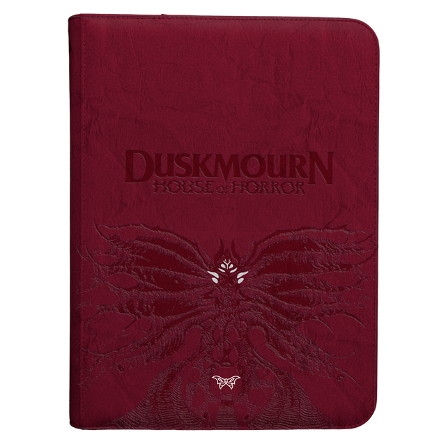 Duskmourn Creepy Leather-Bound Set Symbol 9-Pocket Premium Zippered PRO-Binder for Magic: The Gathering | Ultra PRO International