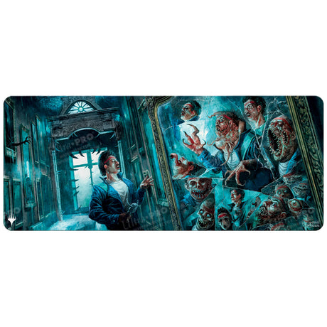 Duskmourn MirrorMirror Room / Fractured Realm 6ft Table Playmat for Magic: The Gathering Art | Ultra PRO International