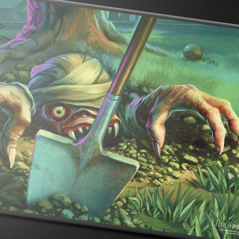 Duskmourn Exhume Black Stitched Standard Gaming Playmat for Magic: The Gathering | Ultra PRO International