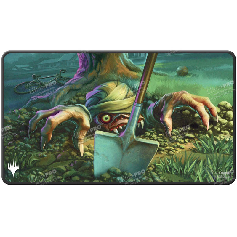 Duskmourn Exhume Black Stitched Standard Gaming Playmat for Magic: The Gathering Art | Ultra PRO International