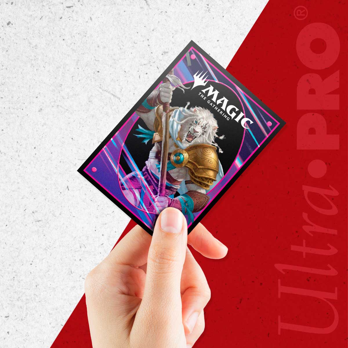 Boîte De Rangement Magic The Gathering Foundations - 100+ Cartes, Avec Séparateur, Design Ajani - 9