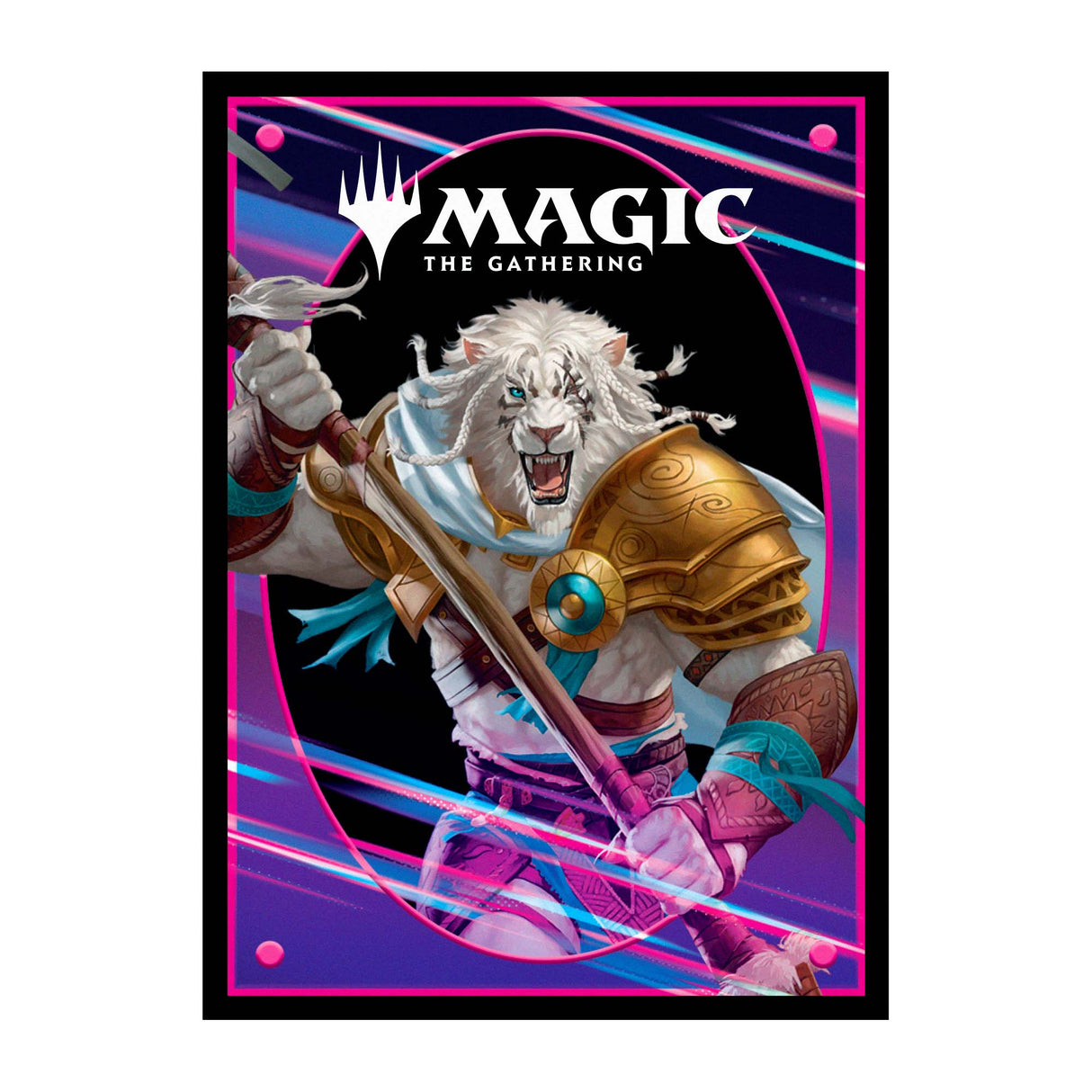 Foundations Ajani 100ct Deck Protector Sleeves Light for Magic: The Gathering Single | Ultra PRO International