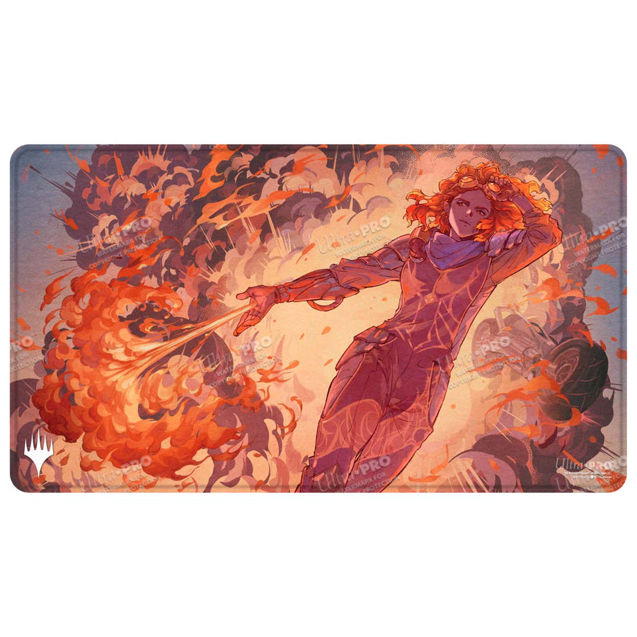 Ultra PRO Tapis De Jeu Magic Aetherdrift – Chandra's Ignition, Bords Cousus, 61x34cm, Surface Douce, Antidérapant