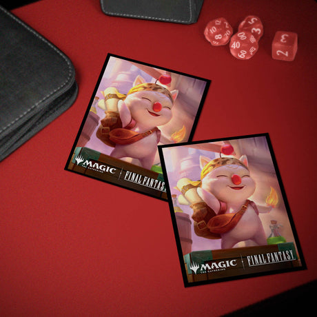 Magic: The Gathering®—FINAL FANTASY™ Stiltzkin, Moogle Merchant 100ct Deck Protector Sleeves Lifestyle