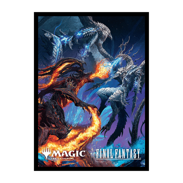 Magic: The Gathering®—FINAL FANTASY™ Bahamut and Ifrit 100ct Deck Protector Sleeves Single
