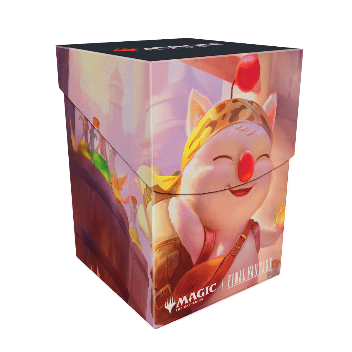Magic: The Gathering®—FINAL FANTASY™ Stiltzkin, Moogle Merchant 100+ Deck Box Front