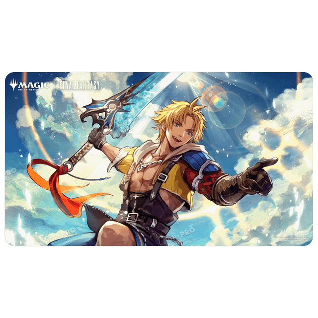Magic: The Gathering®—FINAL FANTASY™ Tidus, Yuna's Guardian (Commander) Playmat Front