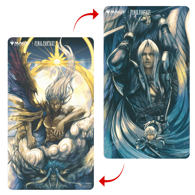 Magic: The Gathering®—FINAL FANTASY™ Sephiroth, Fabled SOLDIER / Sephiroth, One-Winged Angel Double-Sided Playmat Both Sides