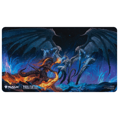 Magic: The Gathering®—FINAL FANTASY™ Bahamut and Ifrit Holofoil Playmat Front