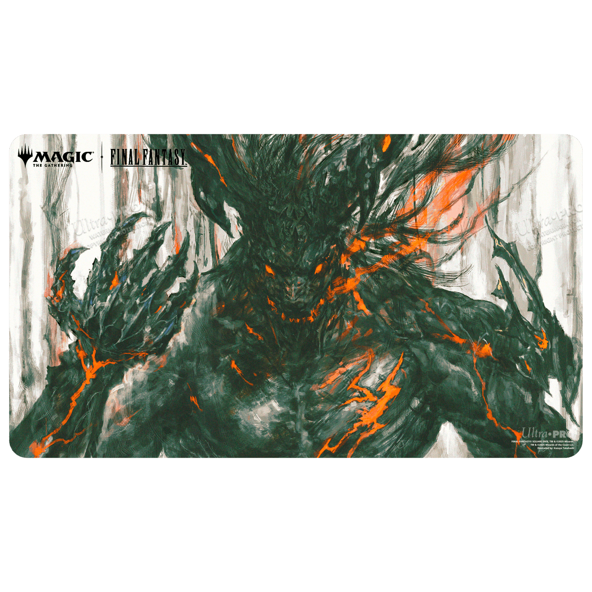 Magic: The Gathering®—FINAL FANTASY™ Clive, Ifrit’s Dominant / Ifrit, Warden of Inferno Double-Sided Playmat Front 1