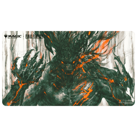 Magic: The Gathering®—FINAL FANTASY™ Clive, Ifrit’s Dominant / Ifrit, Warden of Inferno Double-Sided Playmat Front 1
