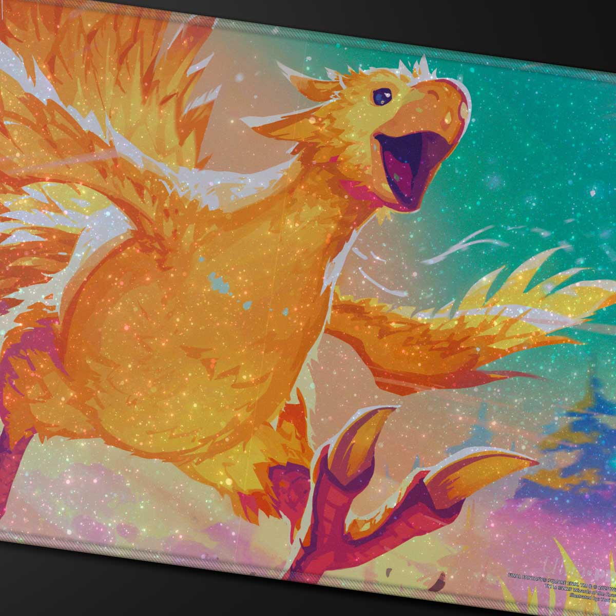 Magic: The Gathering®—FINAL FANTASY™ Traveling Chocobo Holofoil Playmat Art | Ultra PRO International