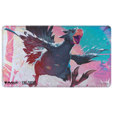 Magic: The Gathering®—FINAL FANTASY™ Traveling Chocobo (Black) Holofoil Playmat Front