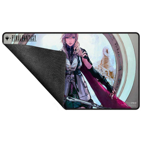 Magic: The Gathering®—FINAL FANTASY™ Lightning, Army of One Black Stitched Playmat Back | Ultra PRO International